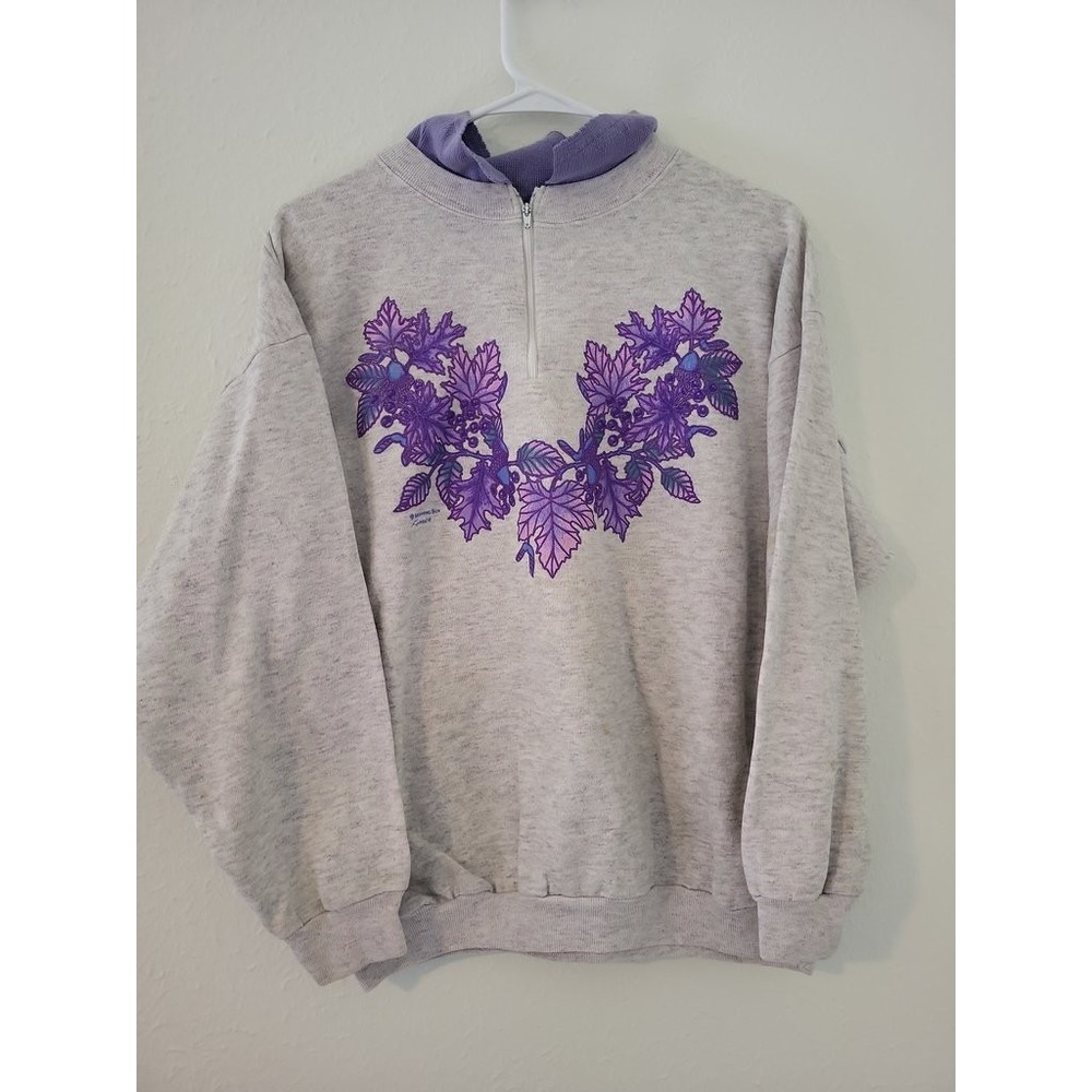 Morning‎ Sun Petite Floral Embroidered Sweatshirt